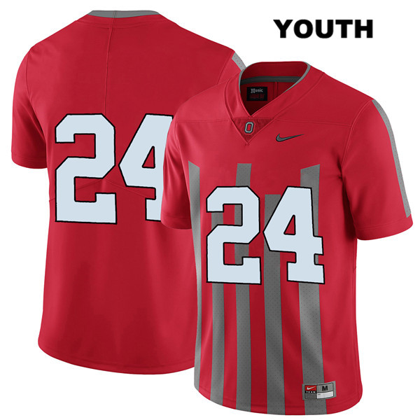 Ohio State Buckeyes Youth Sam Wiglusz #24 Red Authentic Nike Elite No Name College NCAA Stitched Football Jersey VT19M28DB